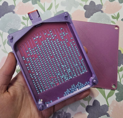 Stacking Diamond Art Tray with Washi Shelf & Lid, Normal or Tall Walls, Peg-Slide System