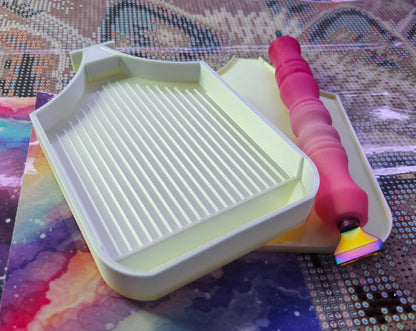 Planet Washi SNAP, Large Diamond Painting Tray with Snap-On Lid Cosmic Crafts