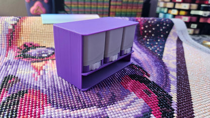 3-Color Diamond Drill Dispenser – 3D Printed Organizer for Diamond Painting Enhancements & Small Projects Cosmic Crafts