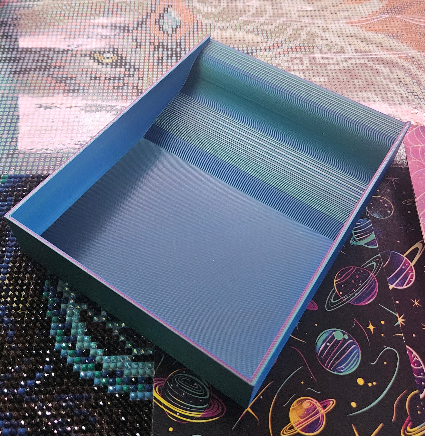 Diamond Painting Release Paper Storage & Dispenser Box, Diamond Art Cover Sheet Organizer Cosmic Crafts