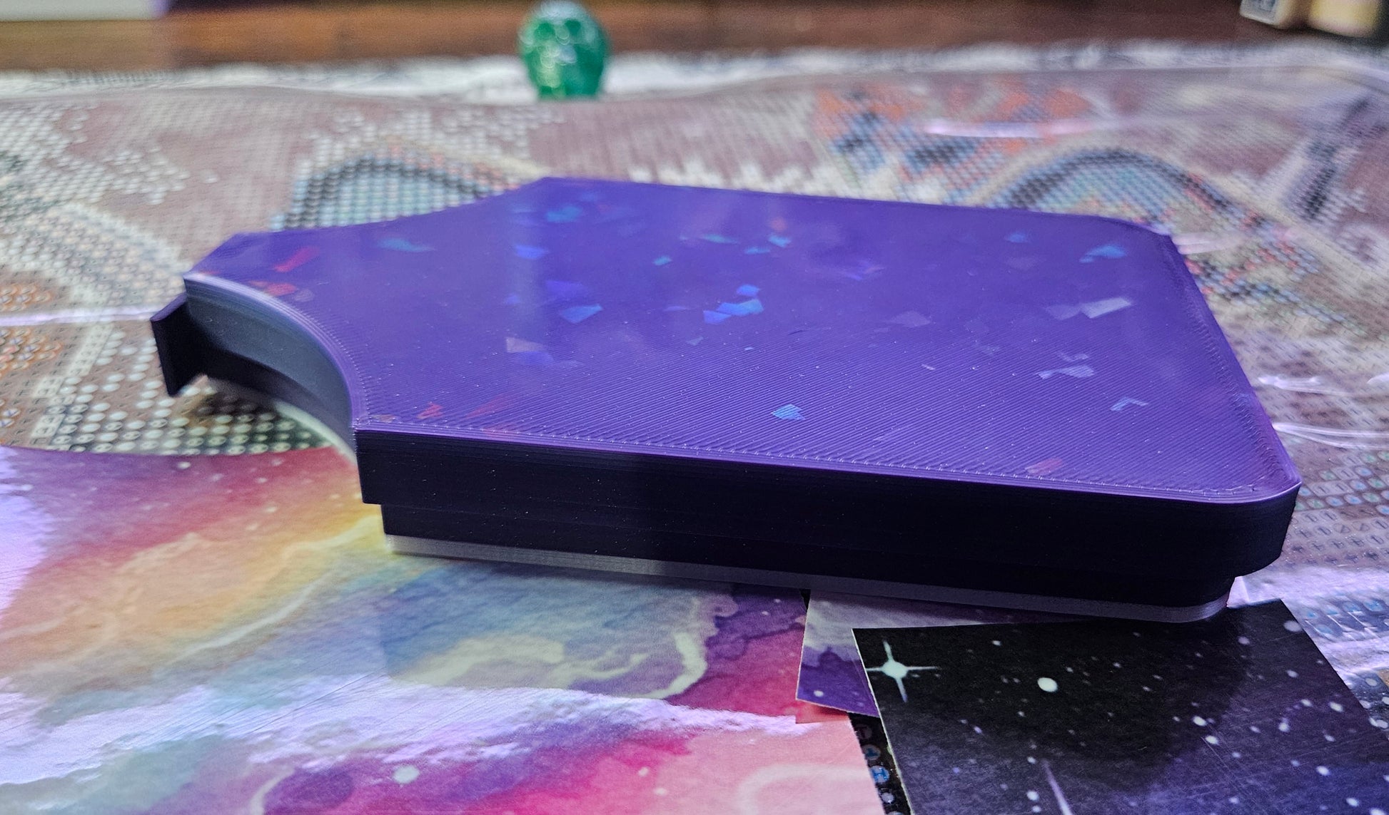 Multi-Color Moon Multiplacer SNAP, Large Diamond Painting Tray with Snap-On Lid Cosmic Crafts