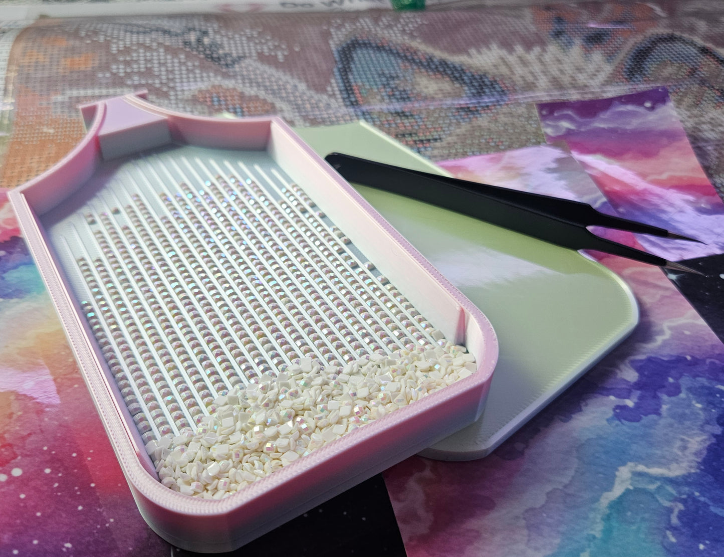 Galaxy Washi SNAP, XL Diamond Painting Tray with Snap-On Lid Cosmic Crafts